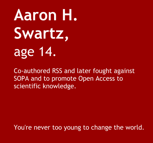 Aaron Swartz Google Science Fair